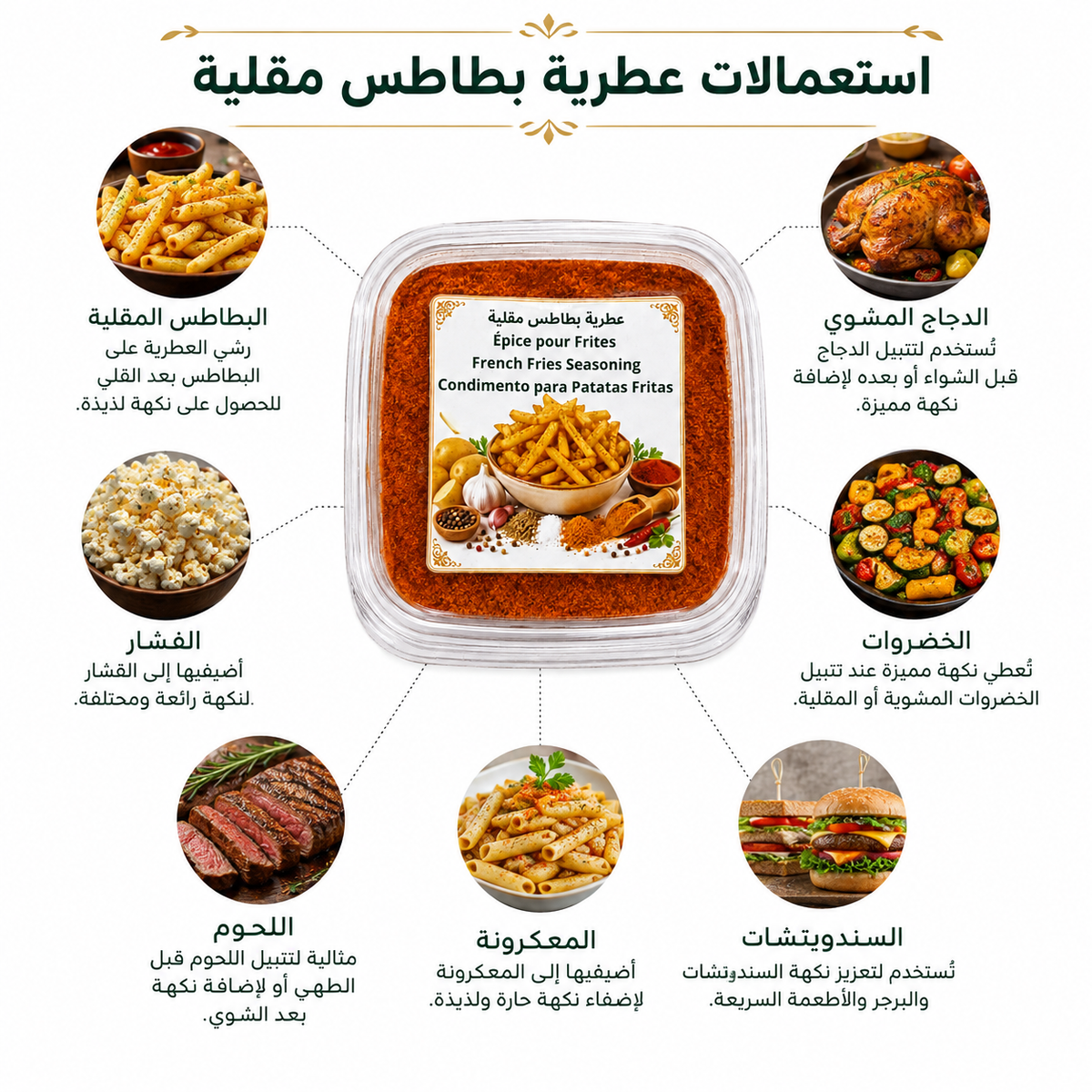 توابل البطاطس المقلية